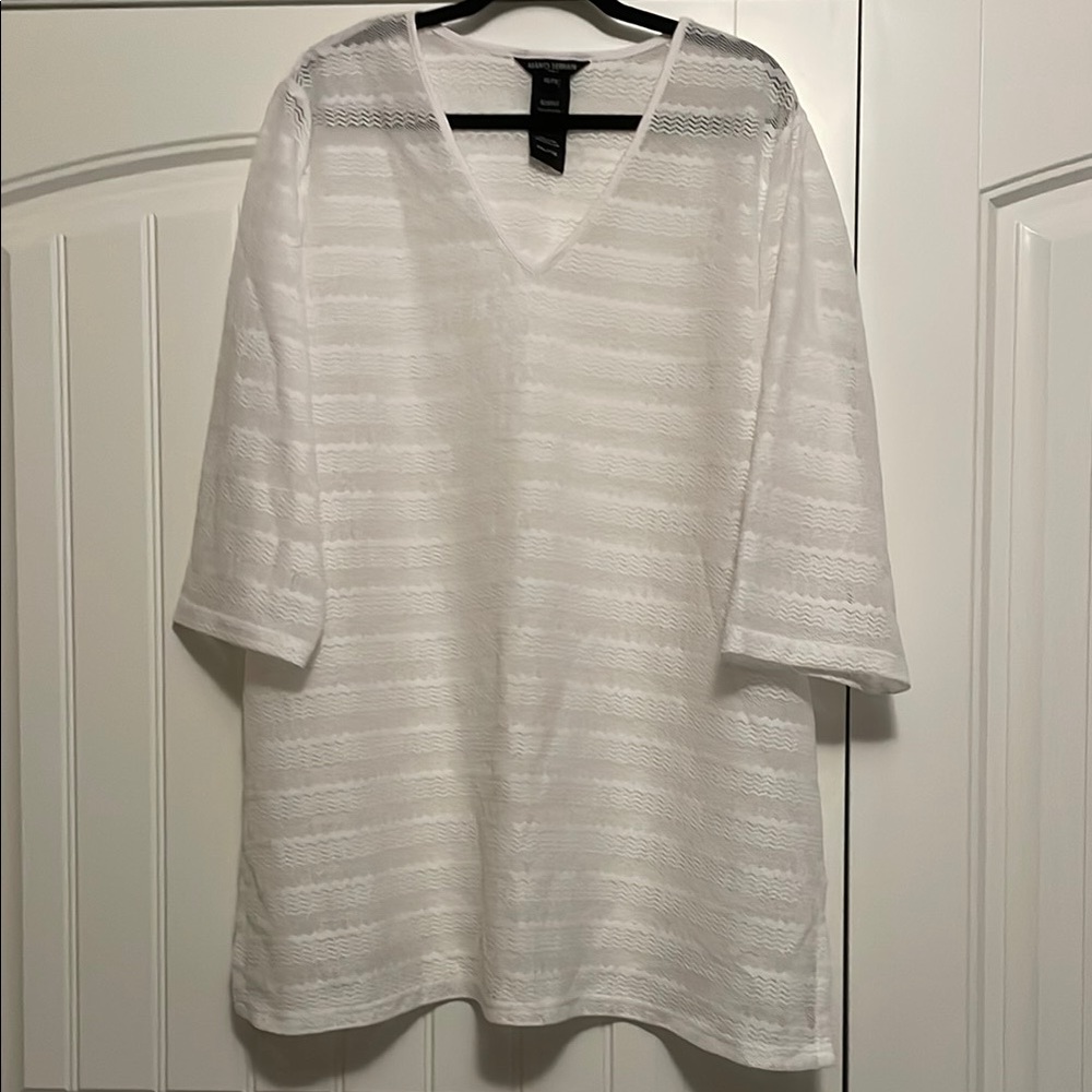 Mario Serrani White Beach Cover Up